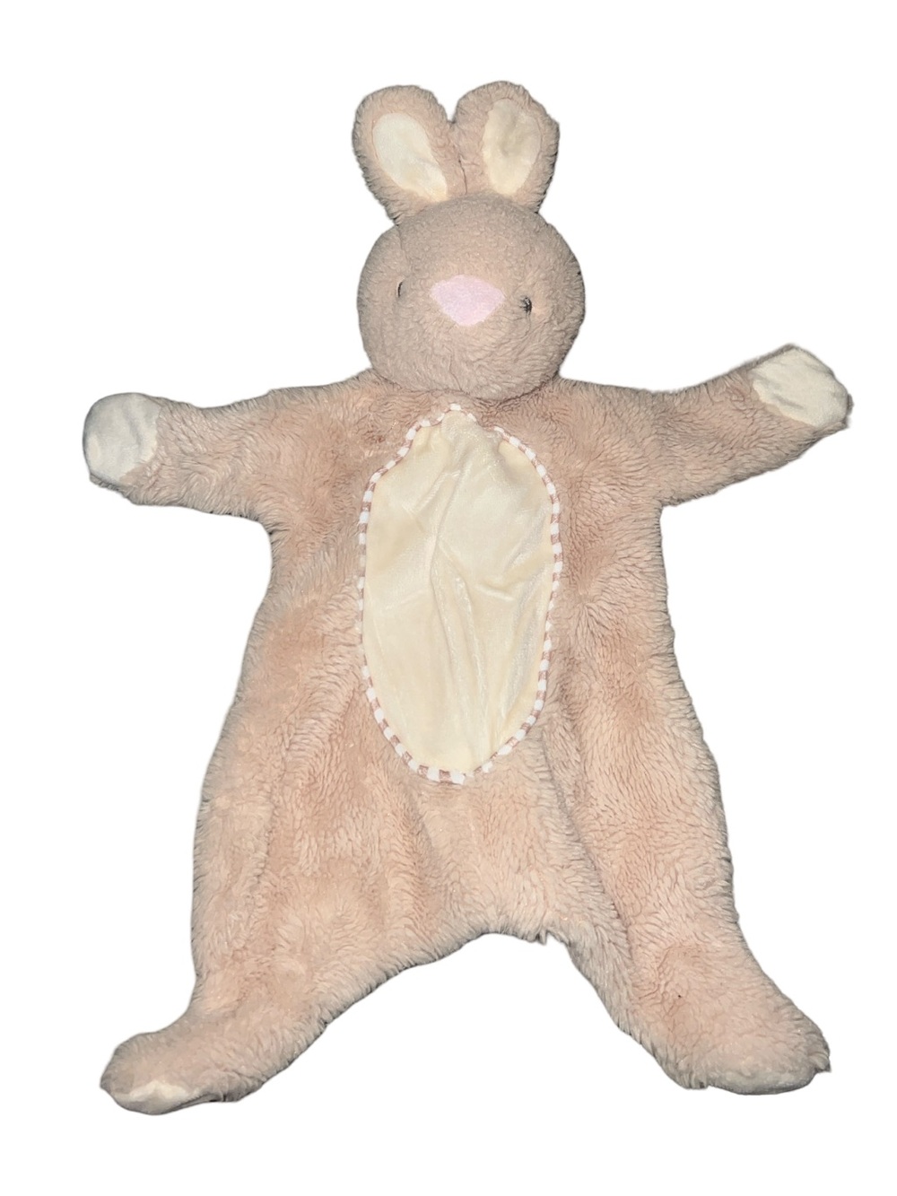 Douglas Baby Plush Sshlumpie Tan/beige Bunny Lovey Security Blanket 18"